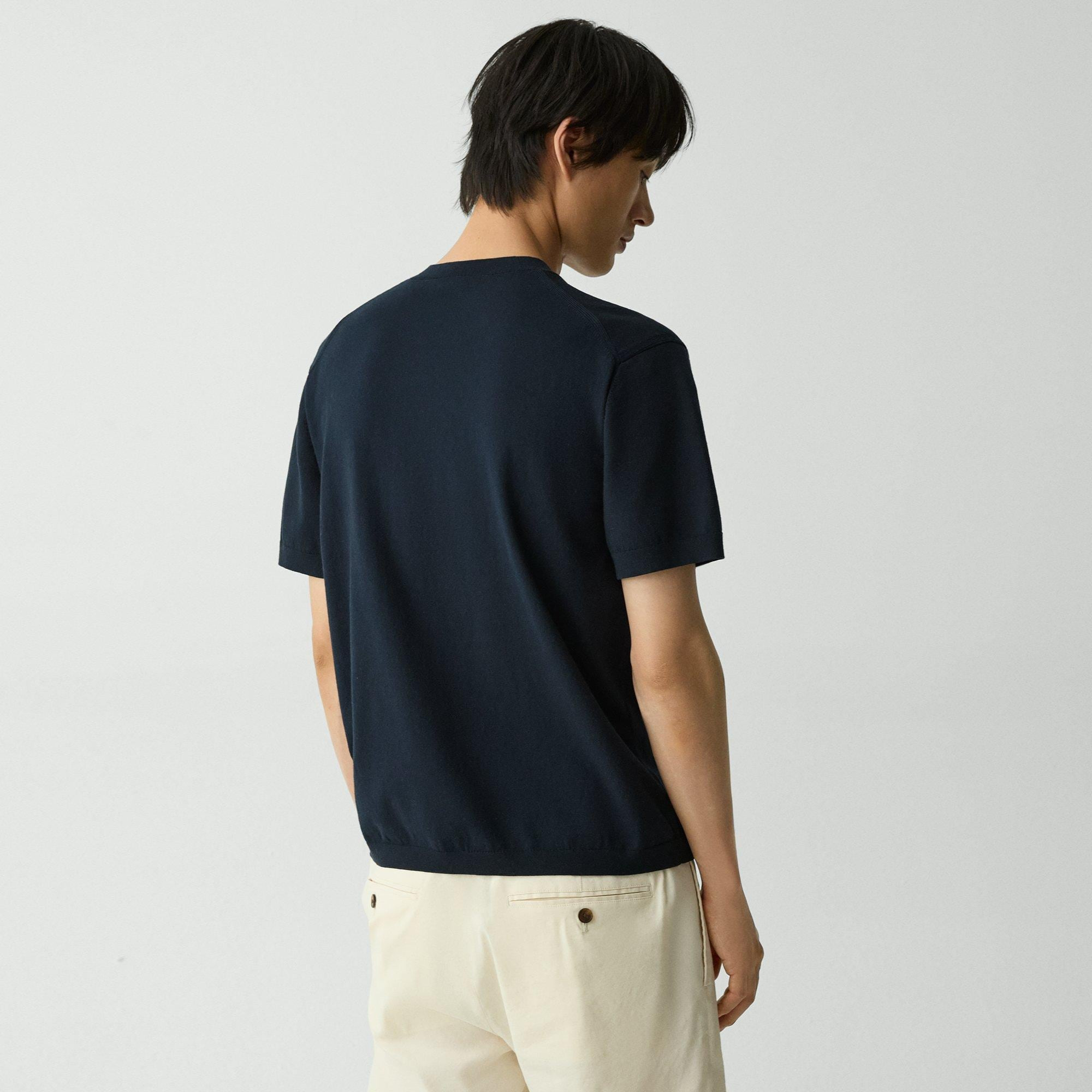 Relaxed Crewneck Tee in Cotton Light Twist - 4