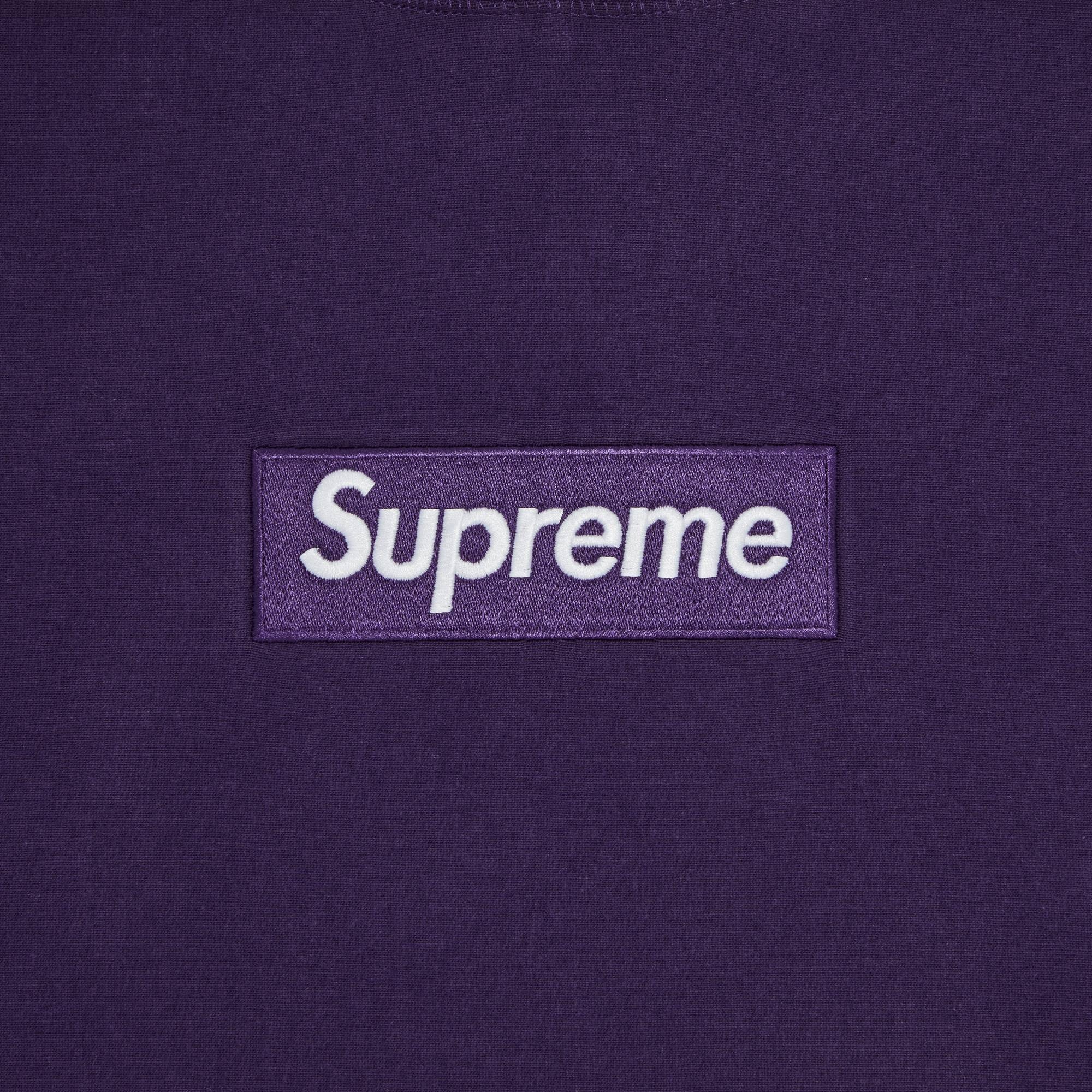 Supreme Box Logo Hooded Sweatshirt 'Dark Purple' - 2