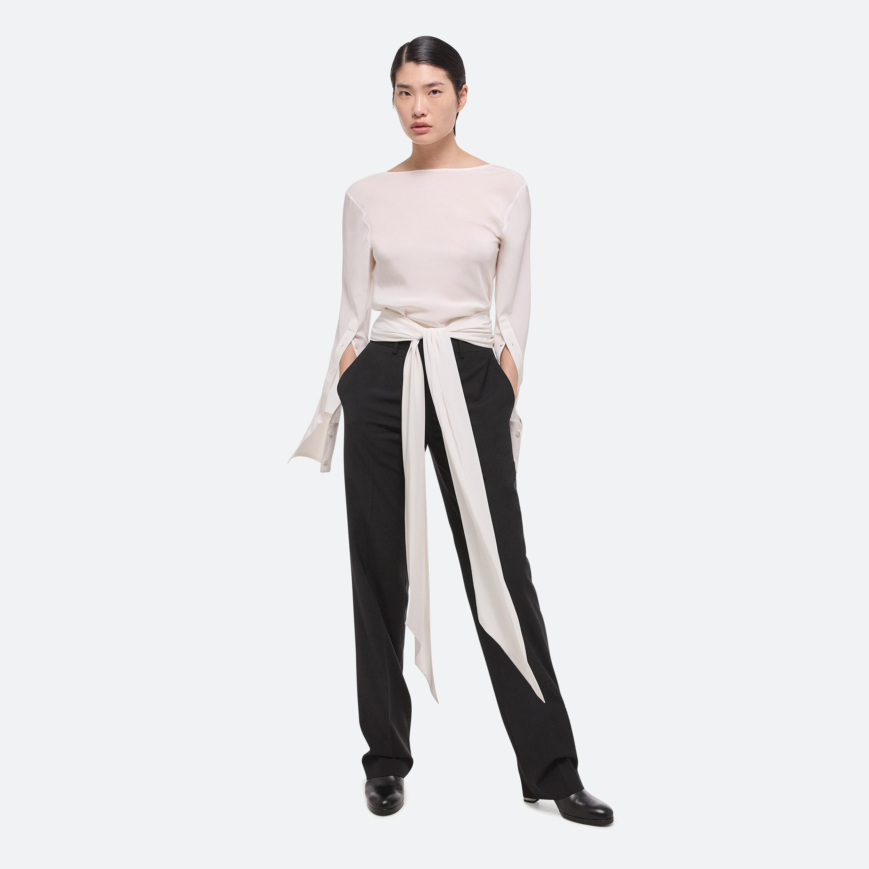 SCARF SILK BLOUSE - 8