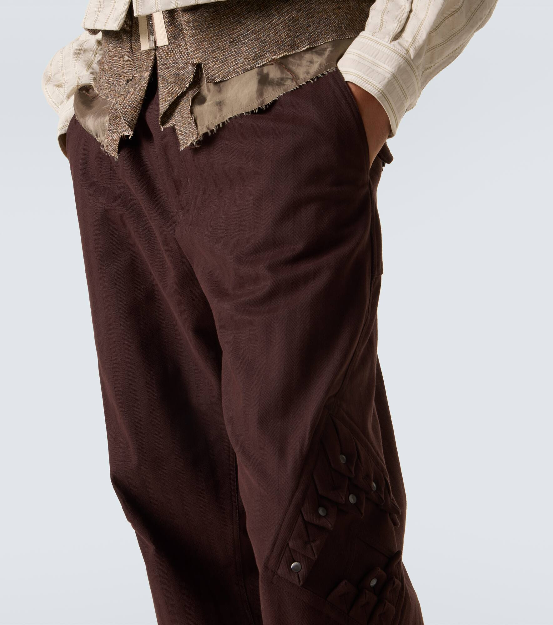 Estike cotton-blend wide-leg pants - 5