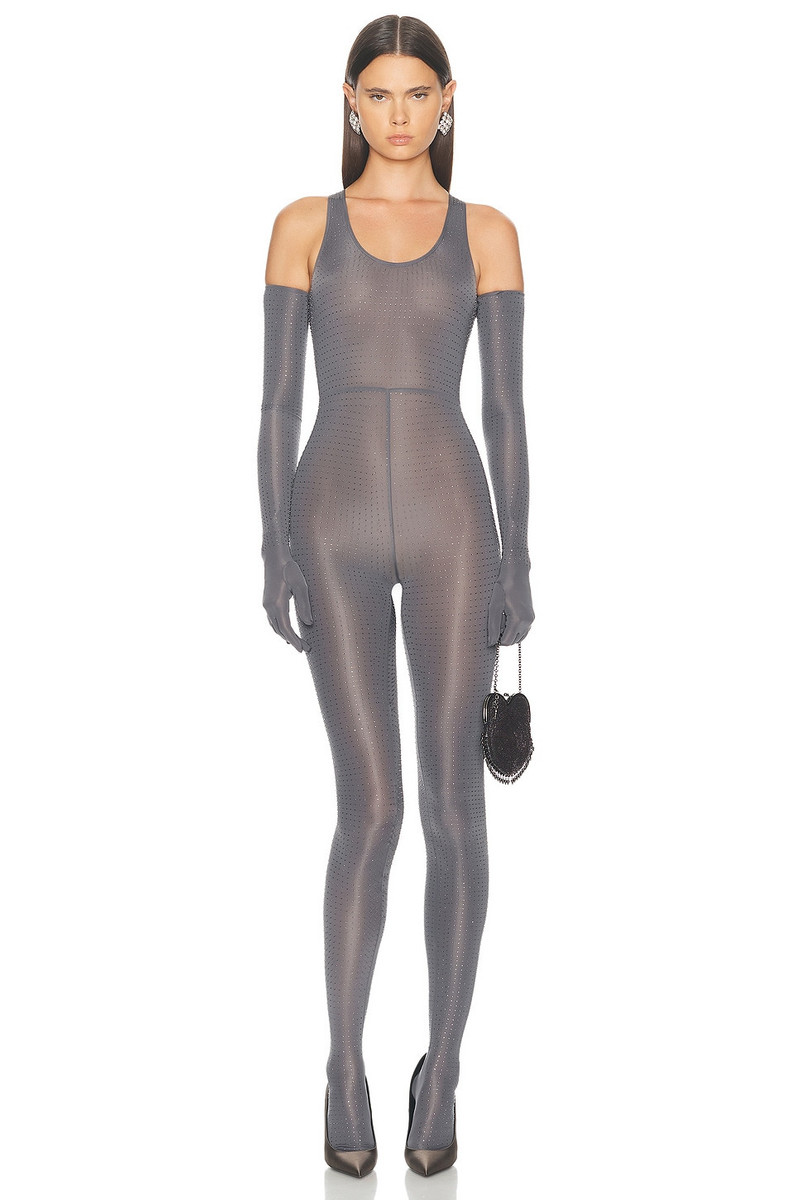 Singlet Crystal Glove Catsuit 1