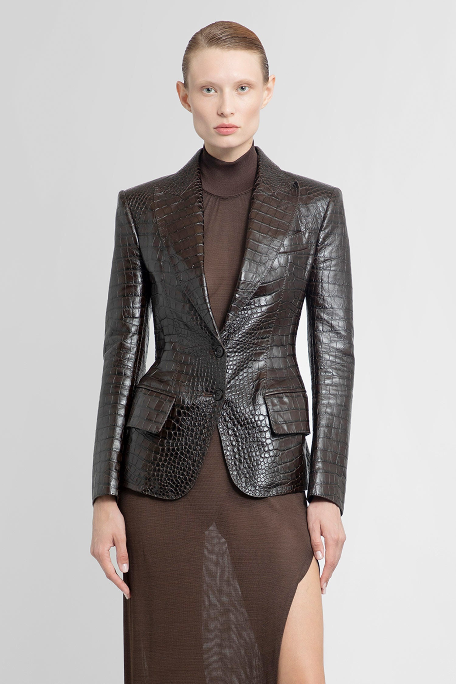 【関税＆送料込み】Tom Ford Blazer Walls In Croco Jacquard Tom Ford Tom Ford Blazer Walls In Croco Jacquard - Suits