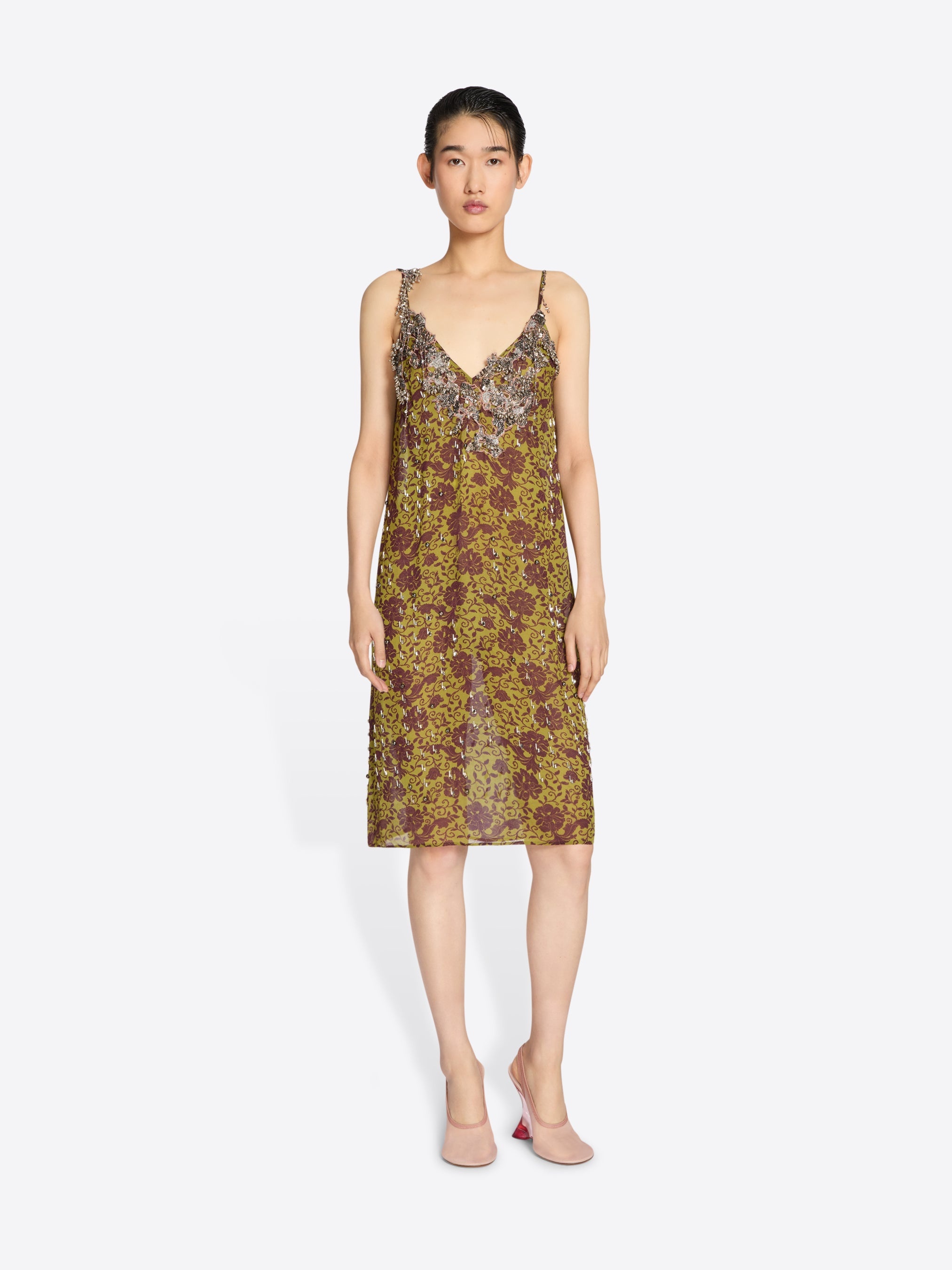 EMBELLISHED SLIP DRESS - 2