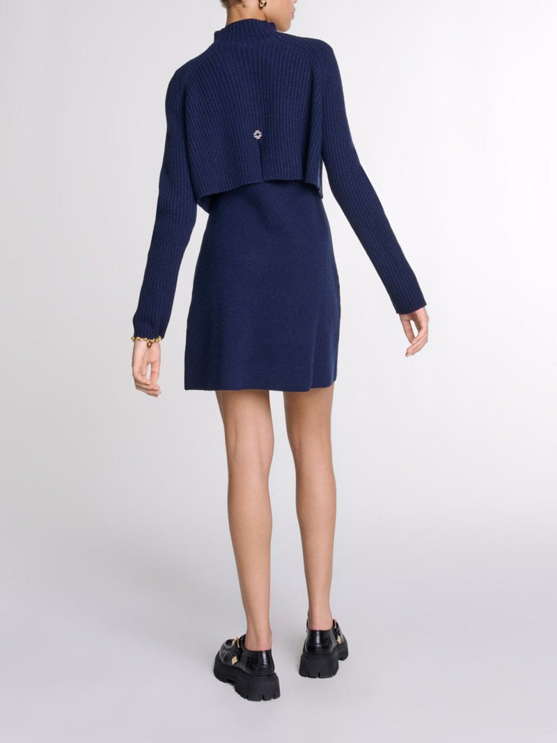Knit 2-in-1 short dress 4