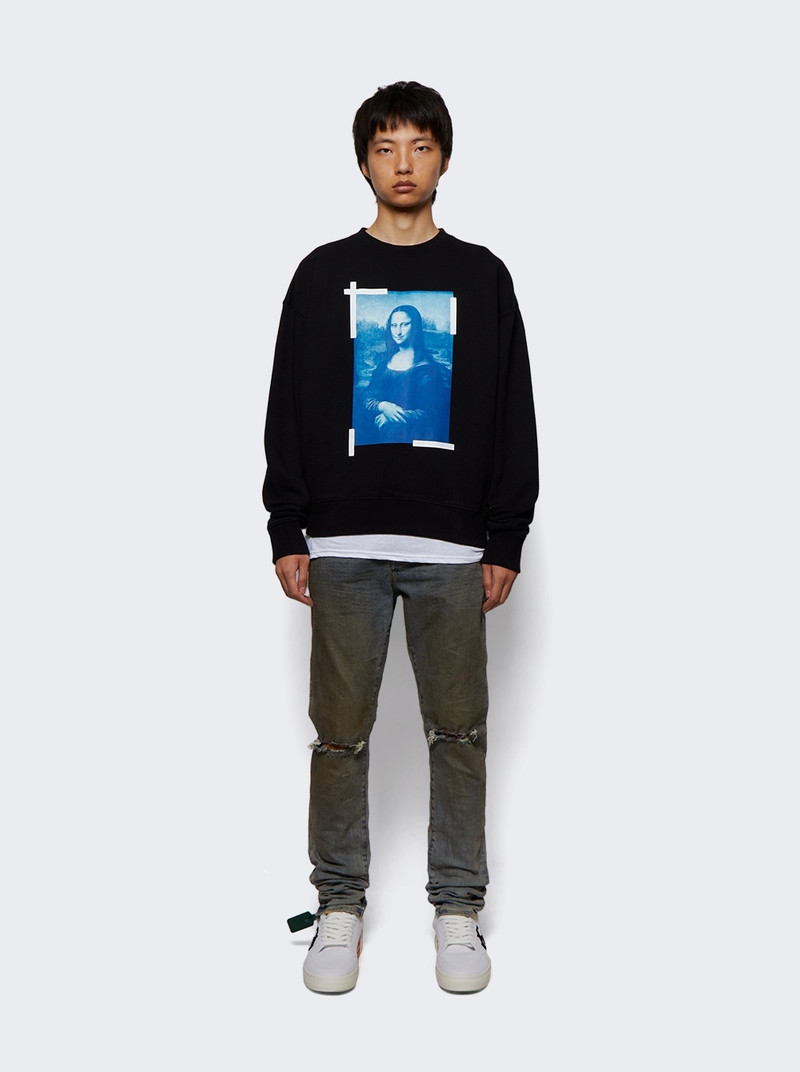 Off-White Monalisa Oversized Sweatshirt Black outlook