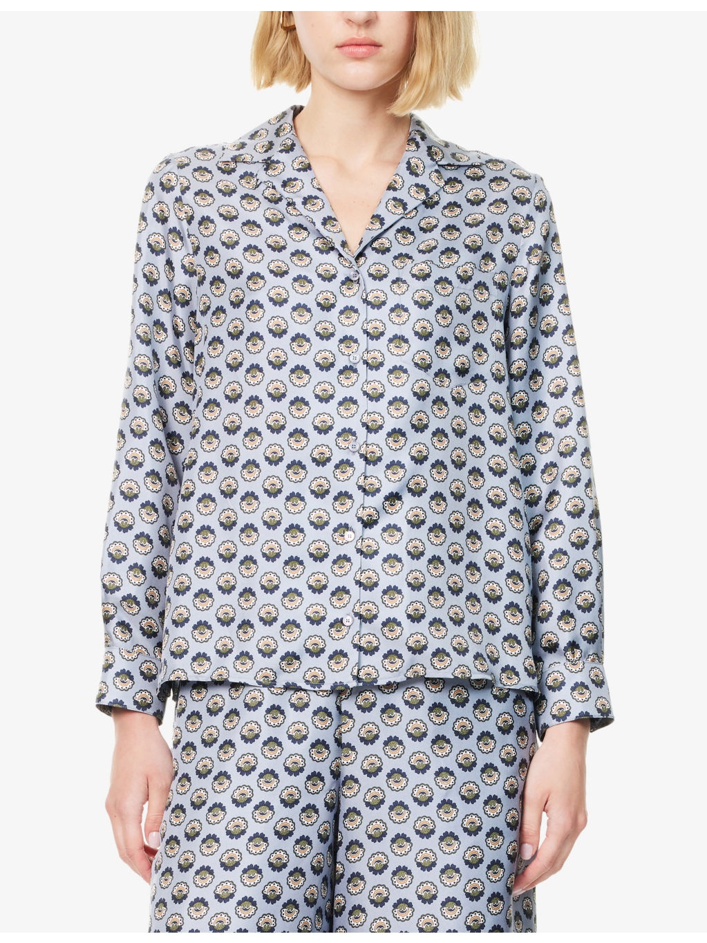 Oncia Graphic-Print Silk Shirt - 3