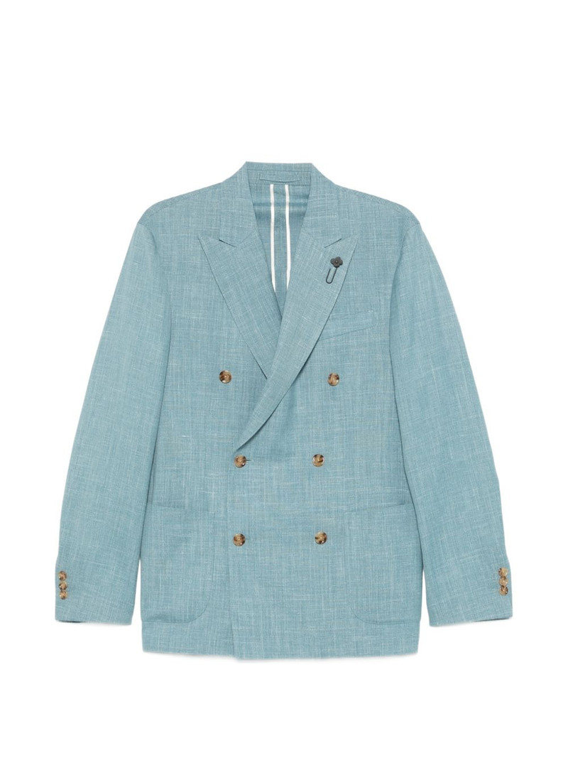double-breasted wool blazer 1
