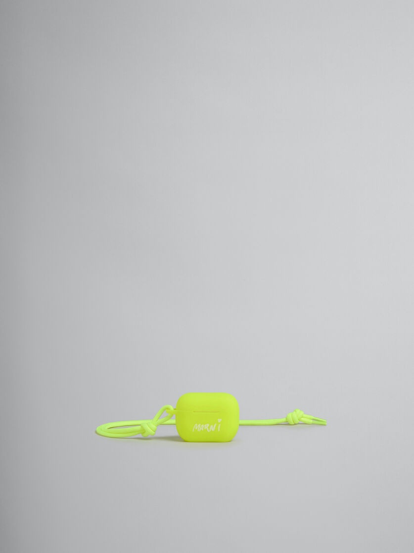 NEON YELLOW GUMMY AIRPODS CASE - 1