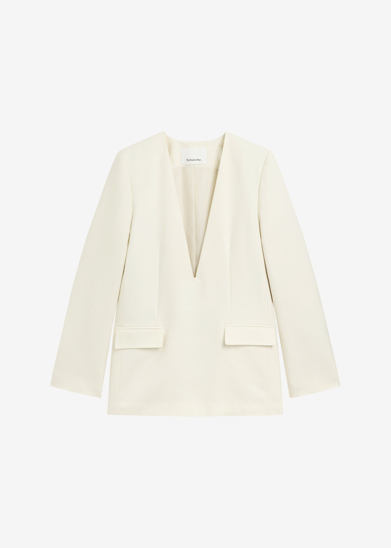 Serra Blazer Dress - Cream 1