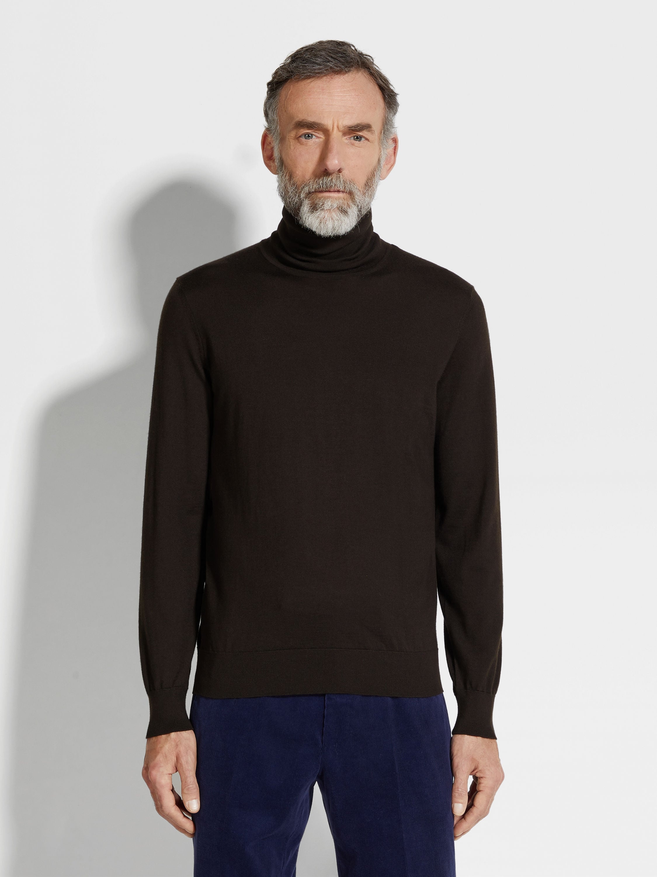 DARK BROWN CASHSETA TURTLENECK - 4