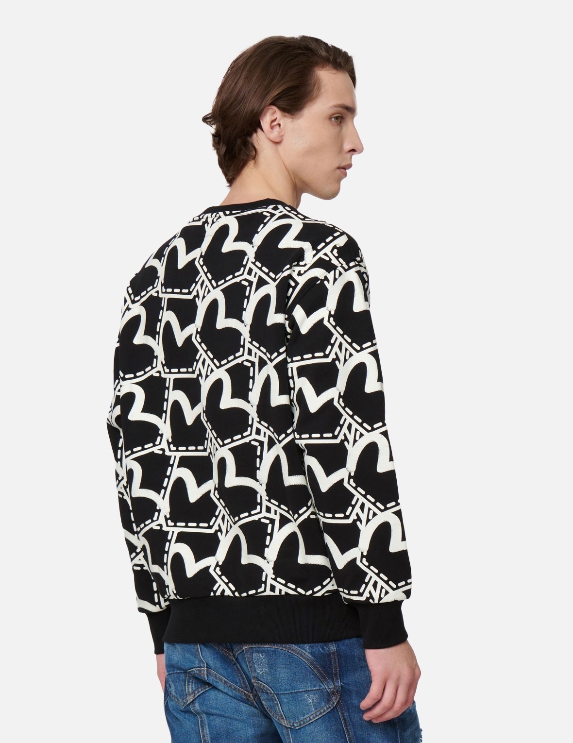 ALLOVER SEAGULL POCKET GRAPHIC PRINT SWEATSHIRT - 8