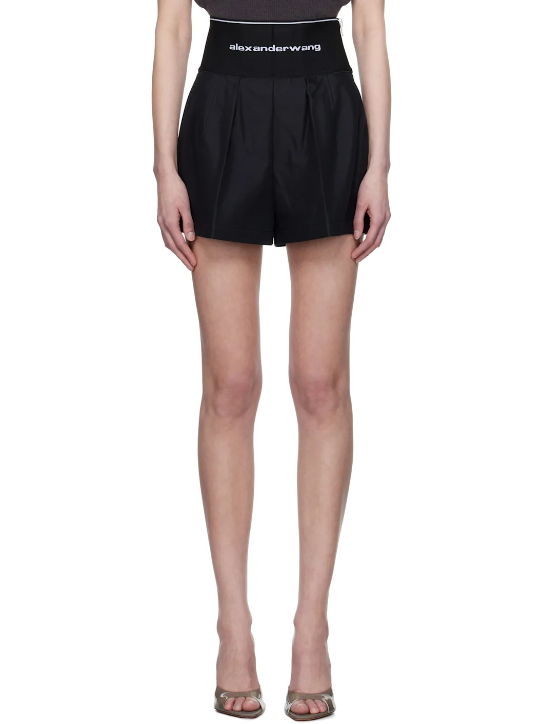 Black Safari Cotton Shorts - 1