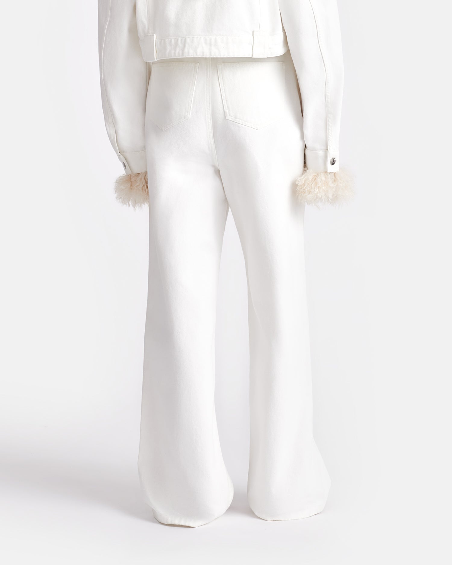 Belted Denim Pants - 5