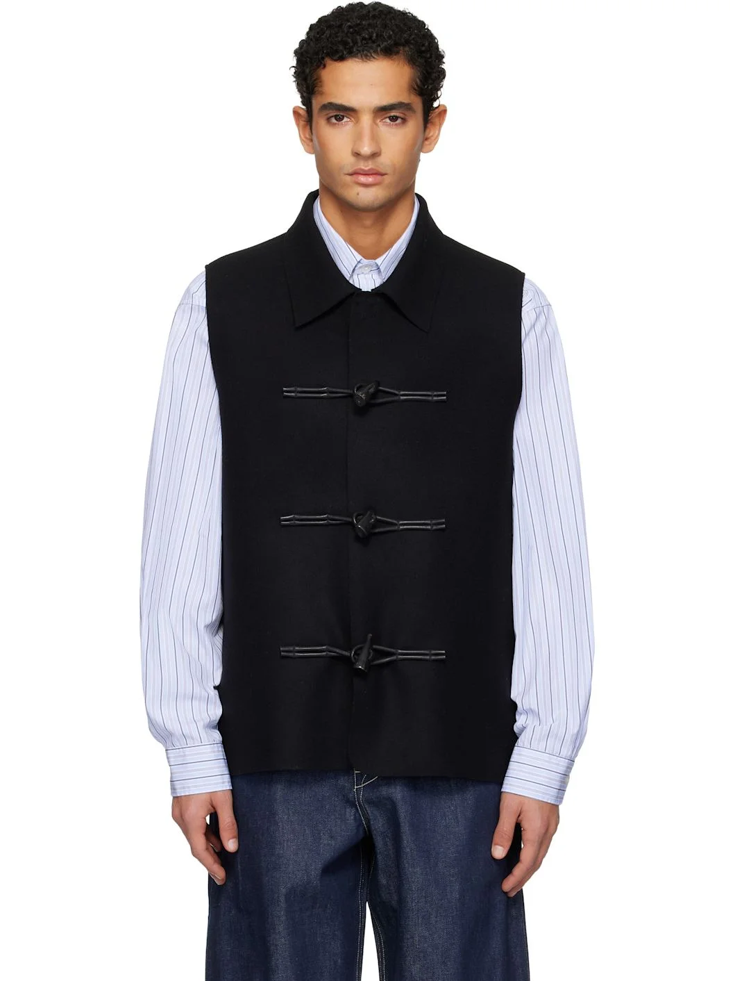 Black 'The Upholsterer' Vest - 1
