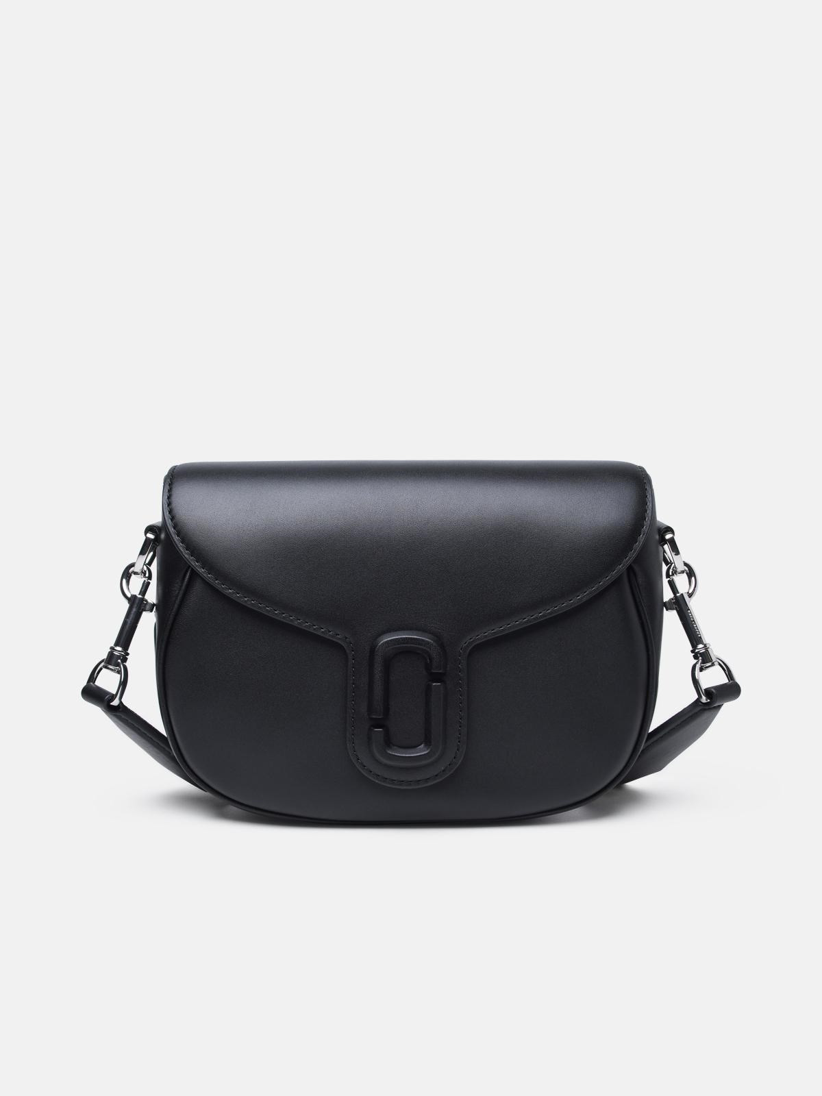 'J MARC' BLACK LEATHER BAG - 1