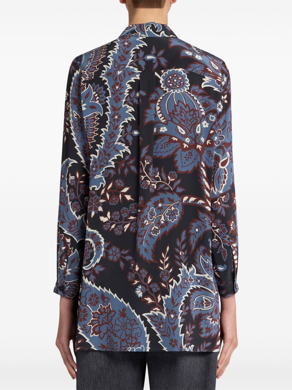 printed silk shirt - 3