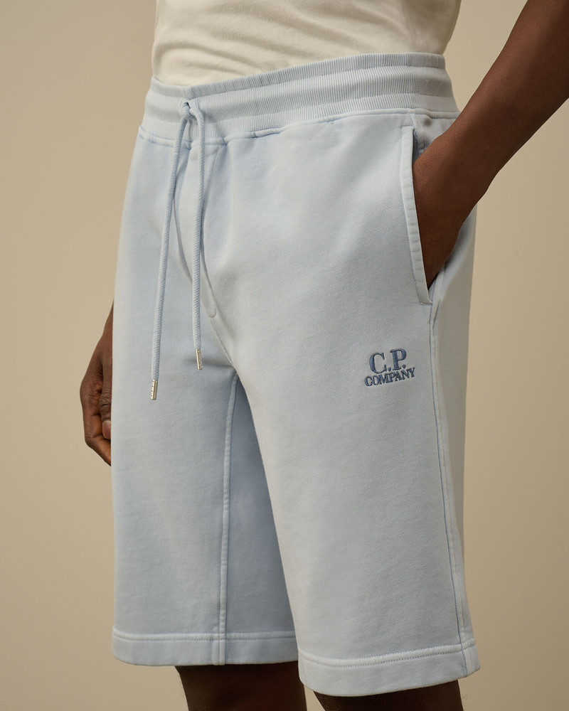 Cotton Diagonal Fleece Logo Shorts 5