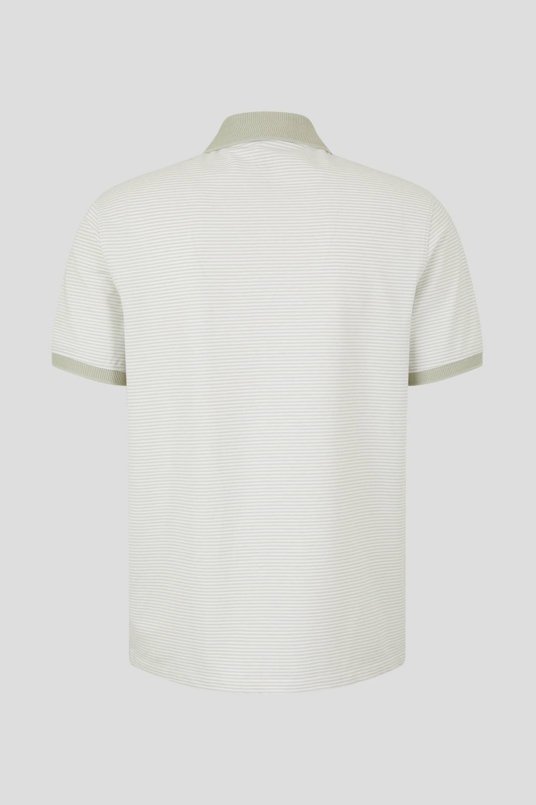 CLAUS POLO SHIRT IN LIME GREEN/WHITE - 5