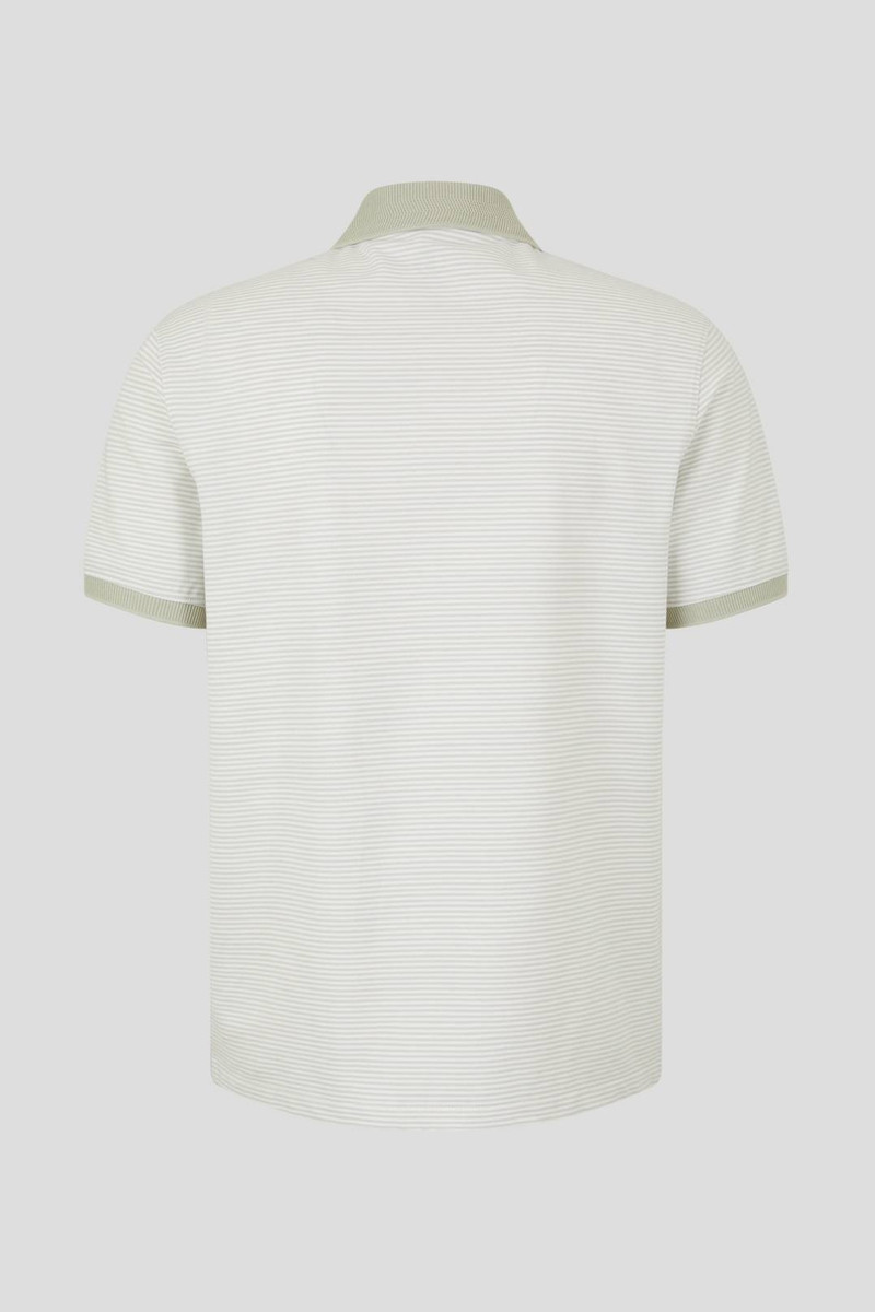 BOGNER CLAUS POLO SHIRT IN LIME GREEN/WHITE outlook