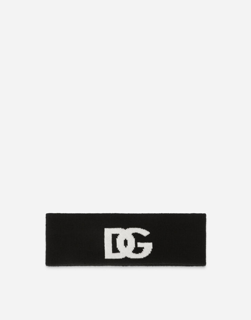 Dolce & Gabbana Cashmere jacquard headband with DG logo outlook