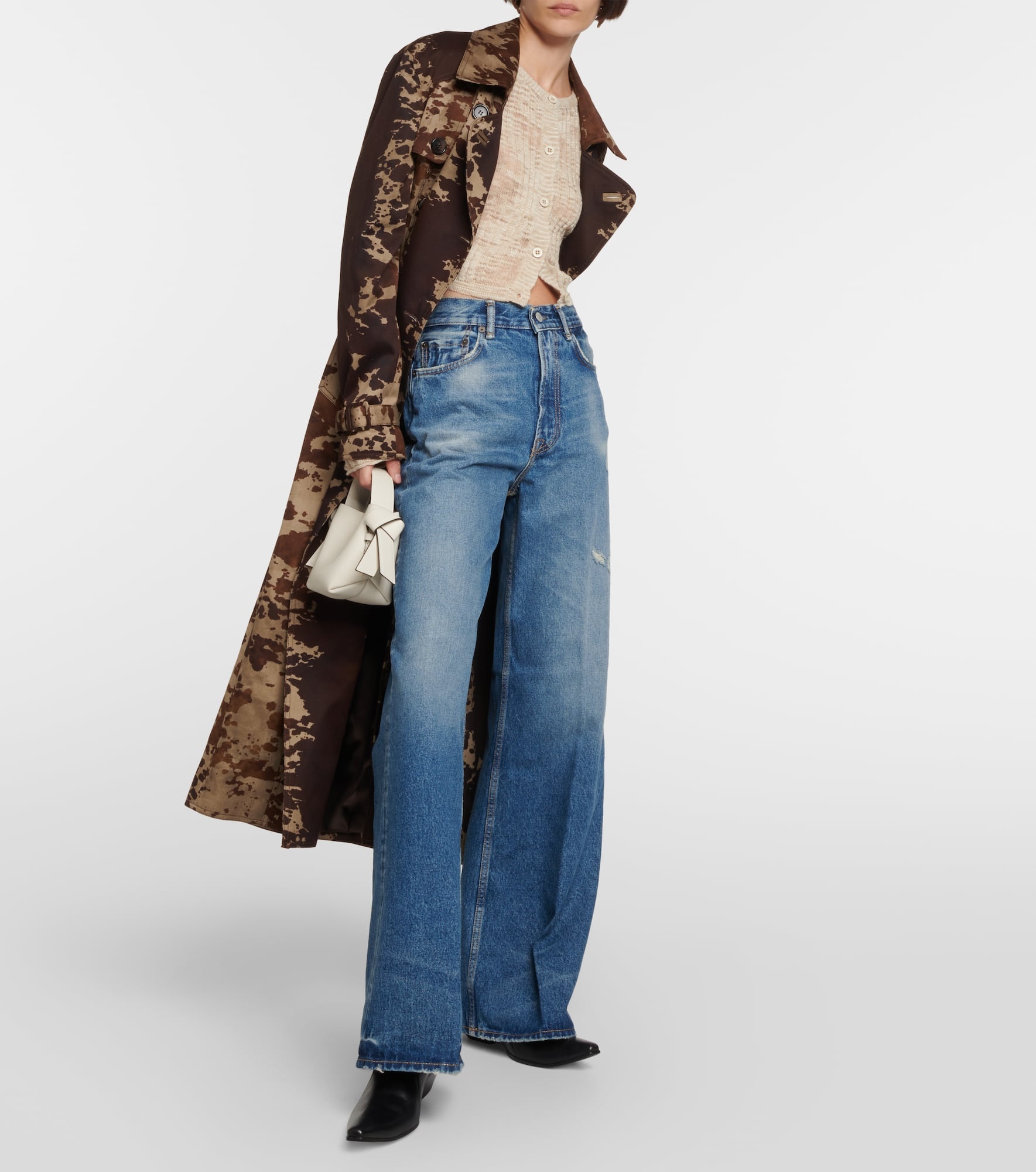 High-rise wide-leg jeans - 2