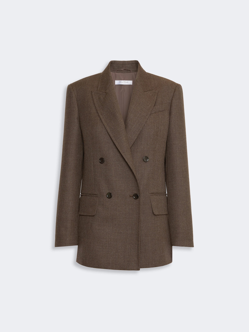 PULVINO Wool batavia Olimpia jacket - MUD 1