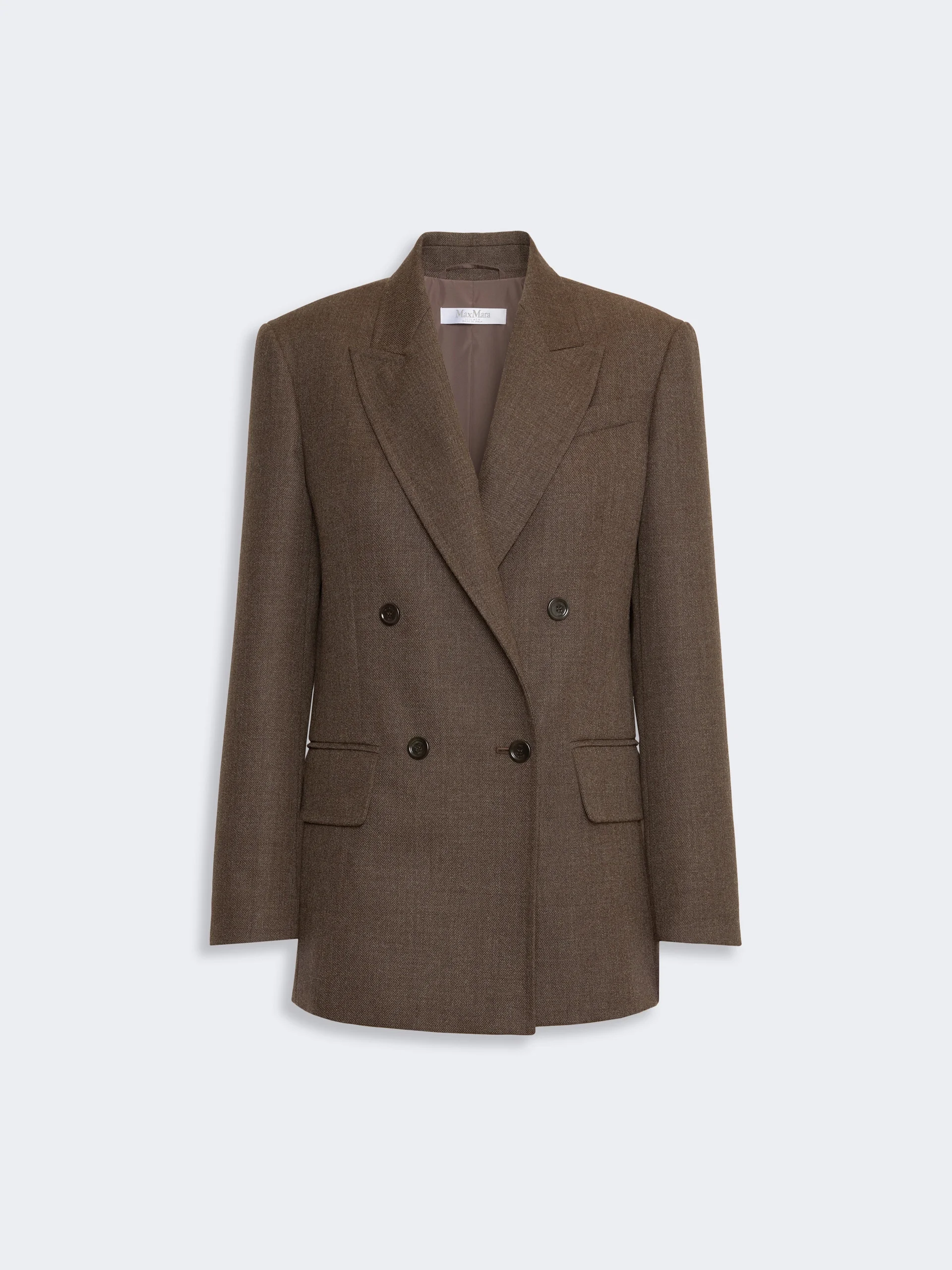 PULVINO Wool batavia Olimpia jacket - MUD - 1