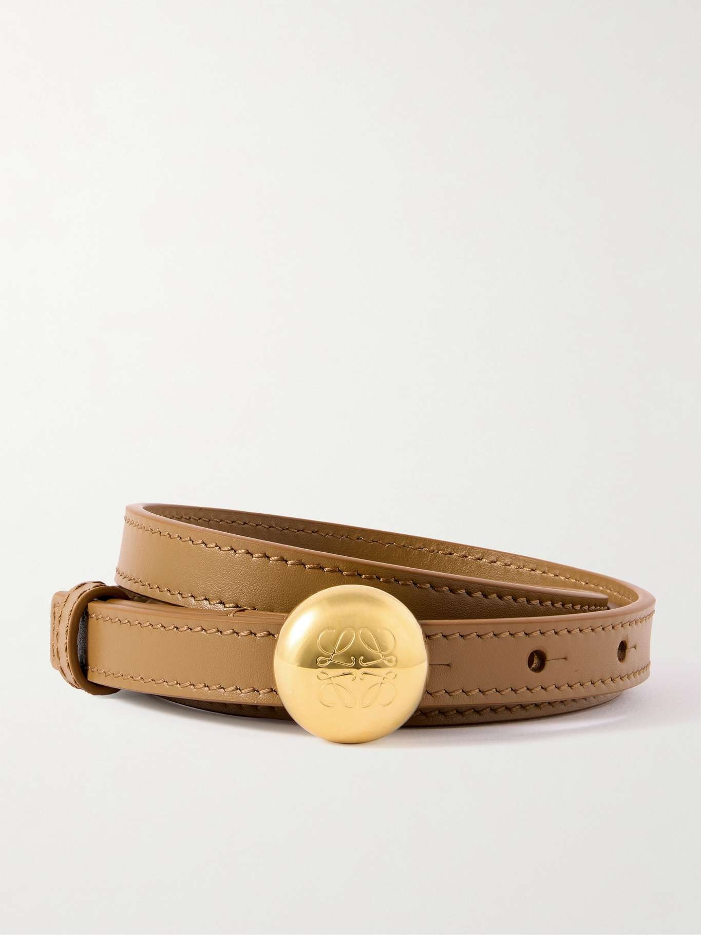 Pebble leather belt - 1