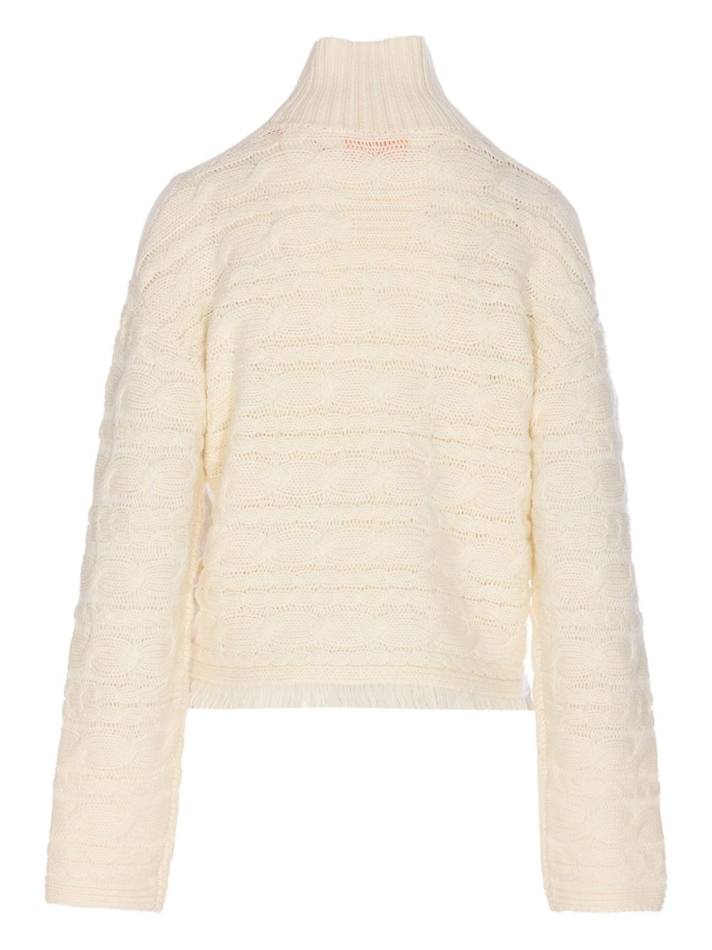 cable-knit turtleneck sweater - 2