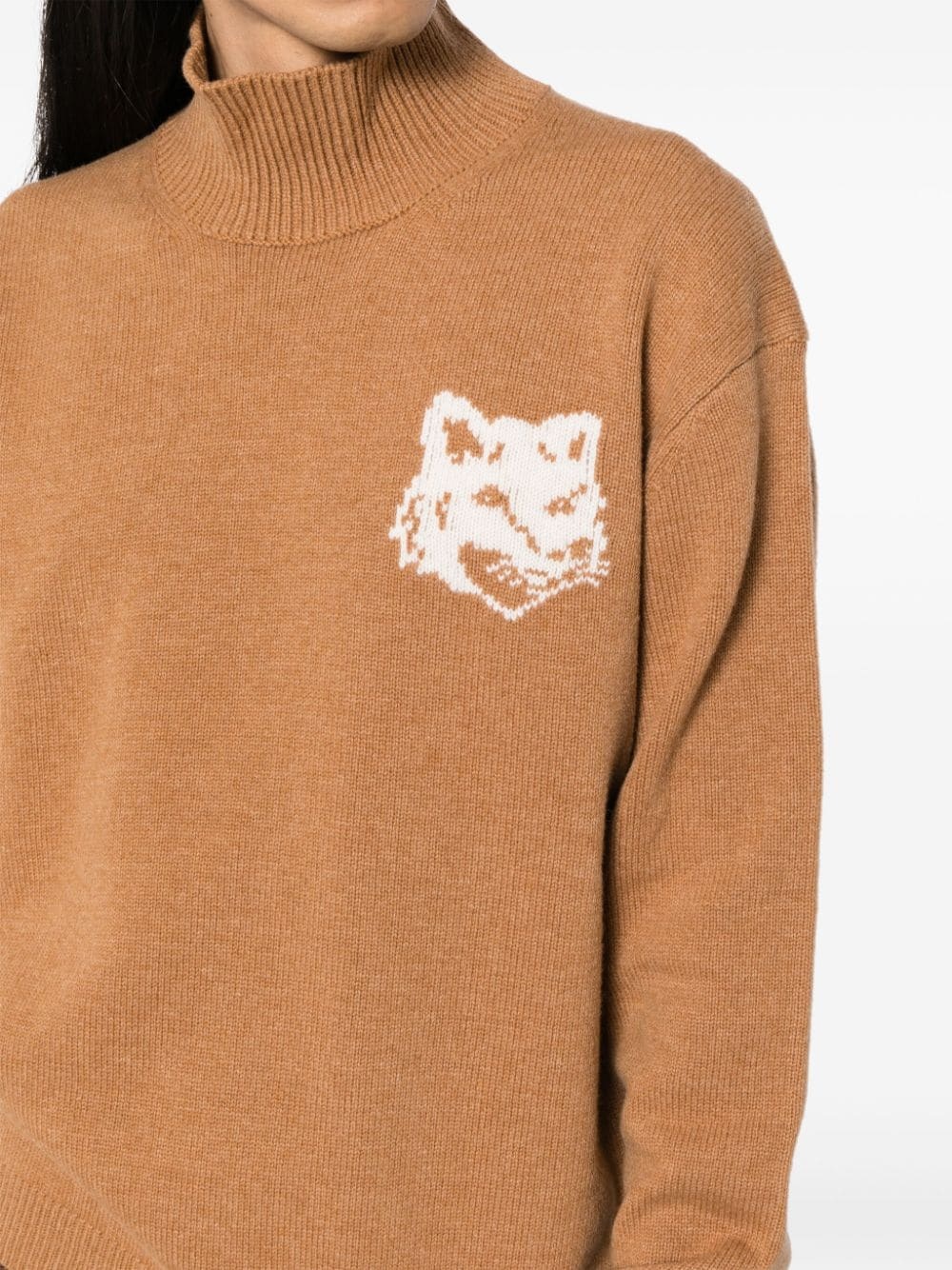 fox head intarsia comfort jumper - 5