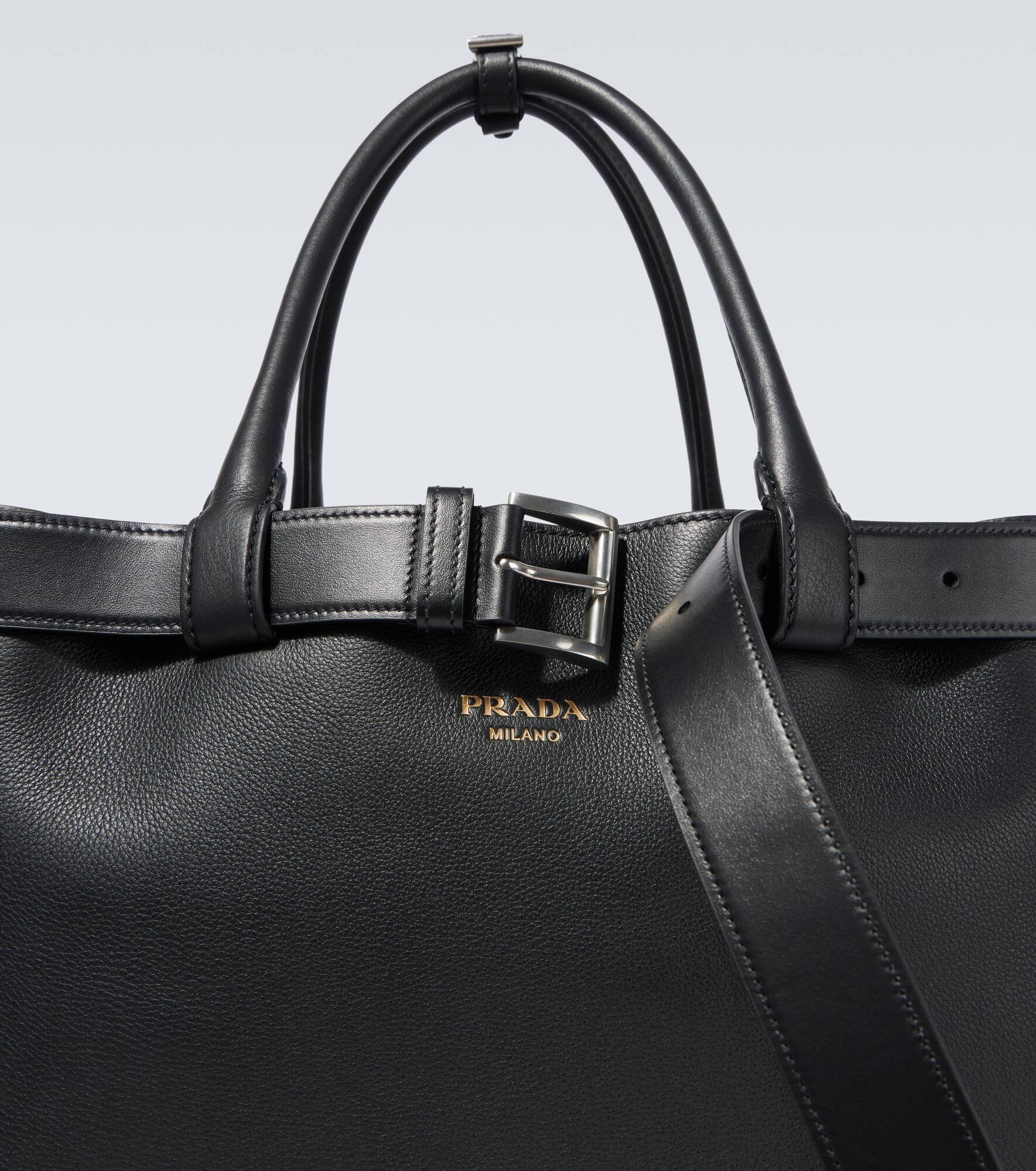 Prada Buckle leather tote bag - 6