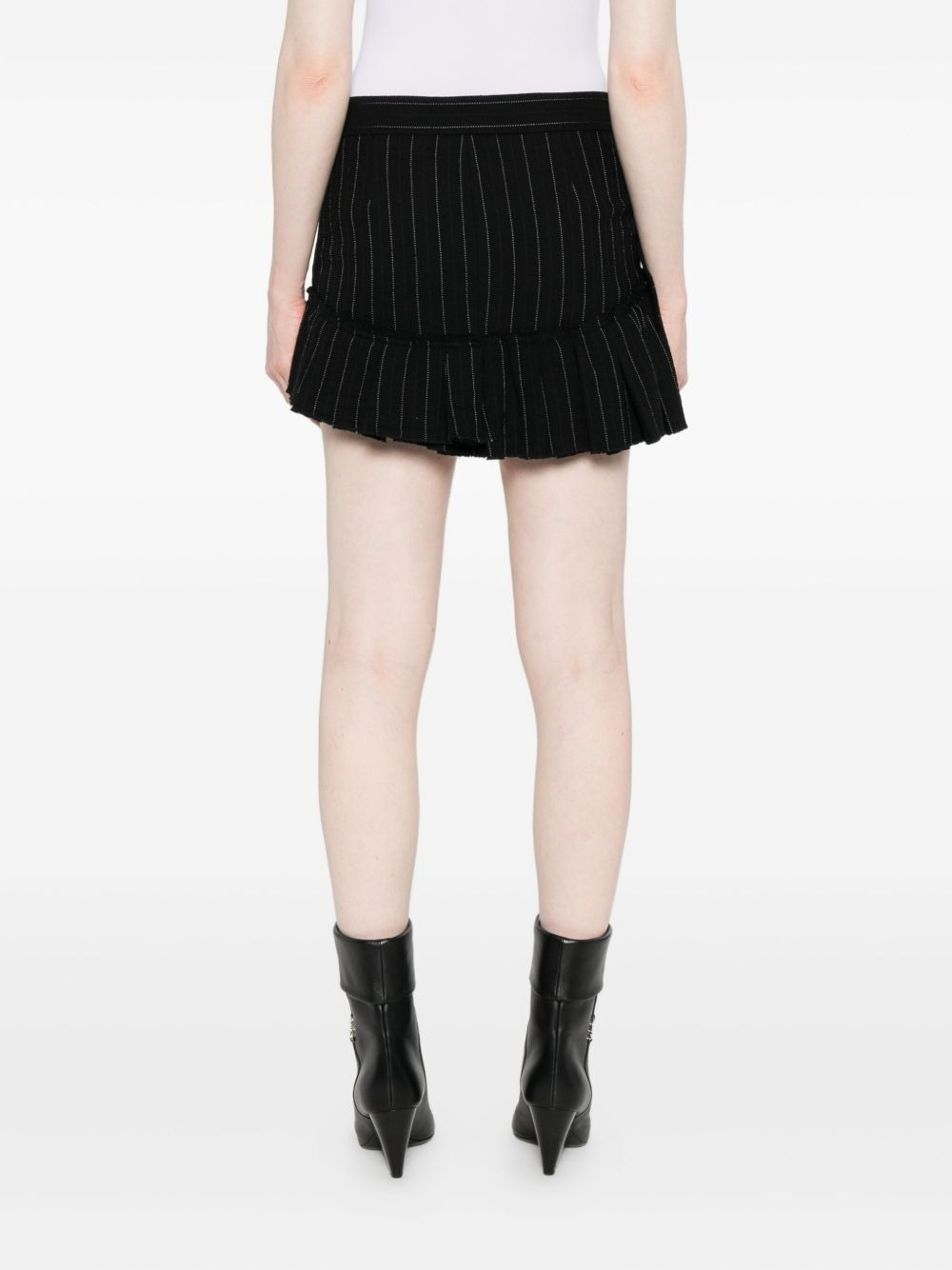 Maddy pinstripe ruffled skirt - 4