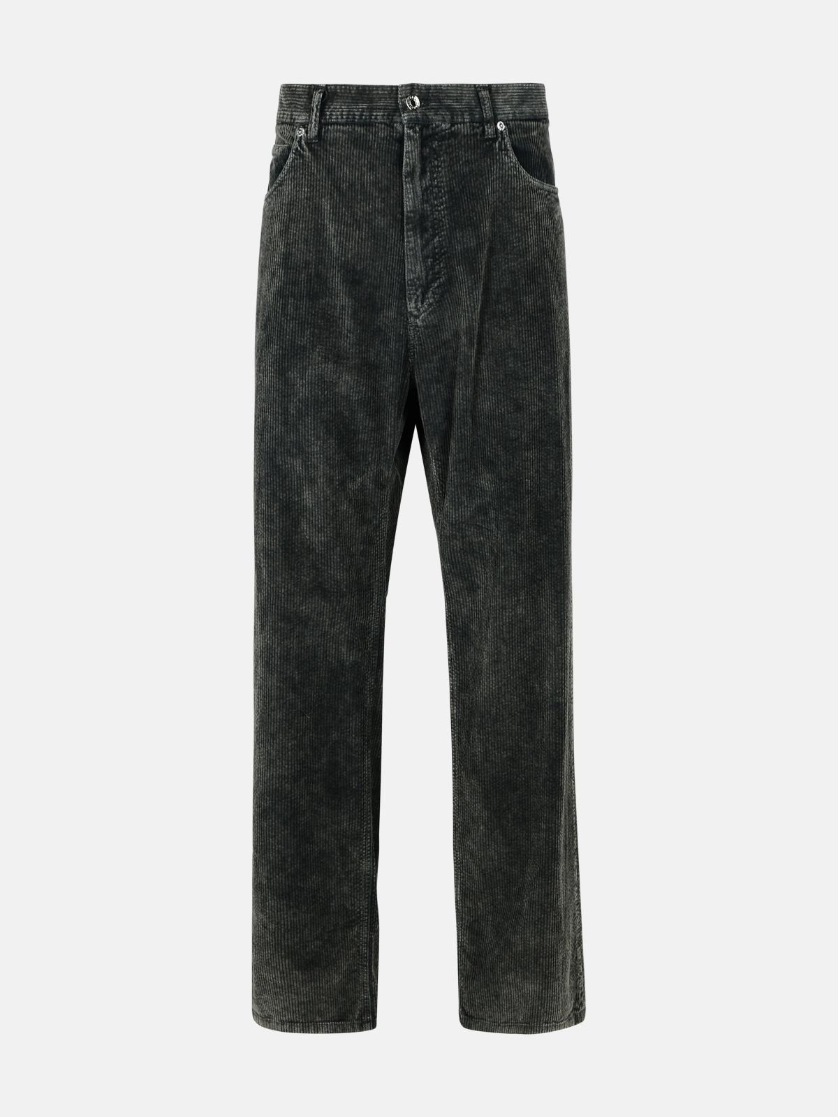 BLACK COTTON TROUSERS - 1
