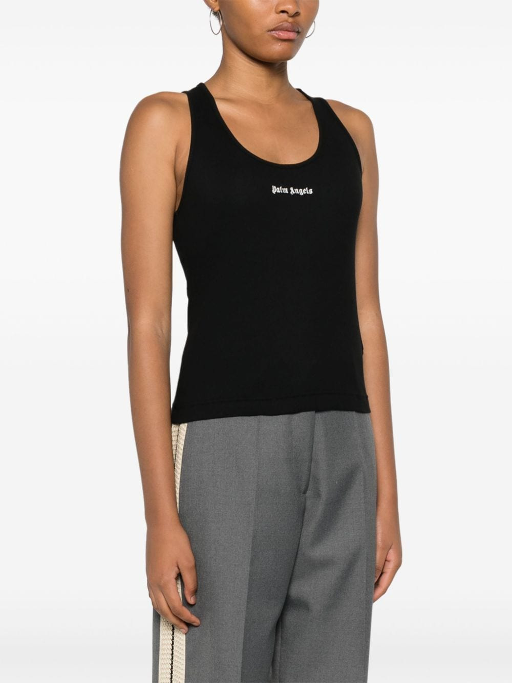Palm Angels Women Logo Ribbed Tank Top - 2