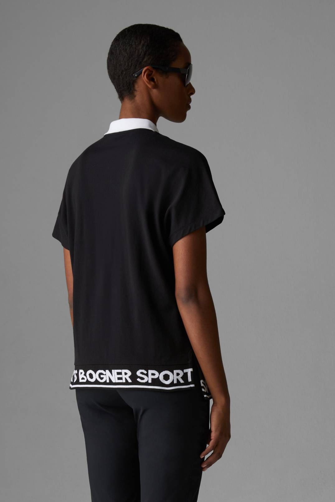 LISS FUNCTIONAL POLO SHIRT IN BLACK - 3