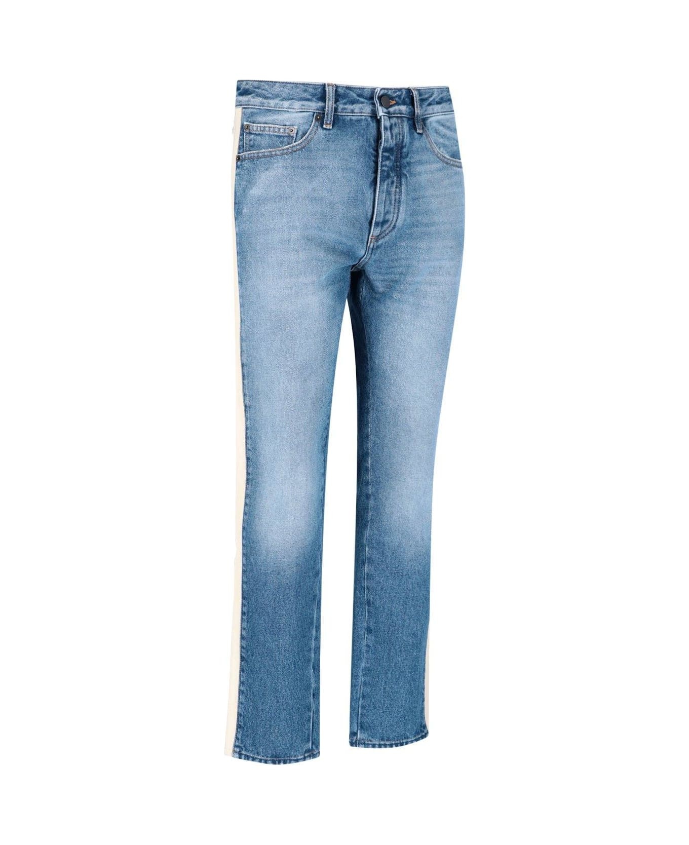 Logo Patch Straight Leg Jeans - 3
