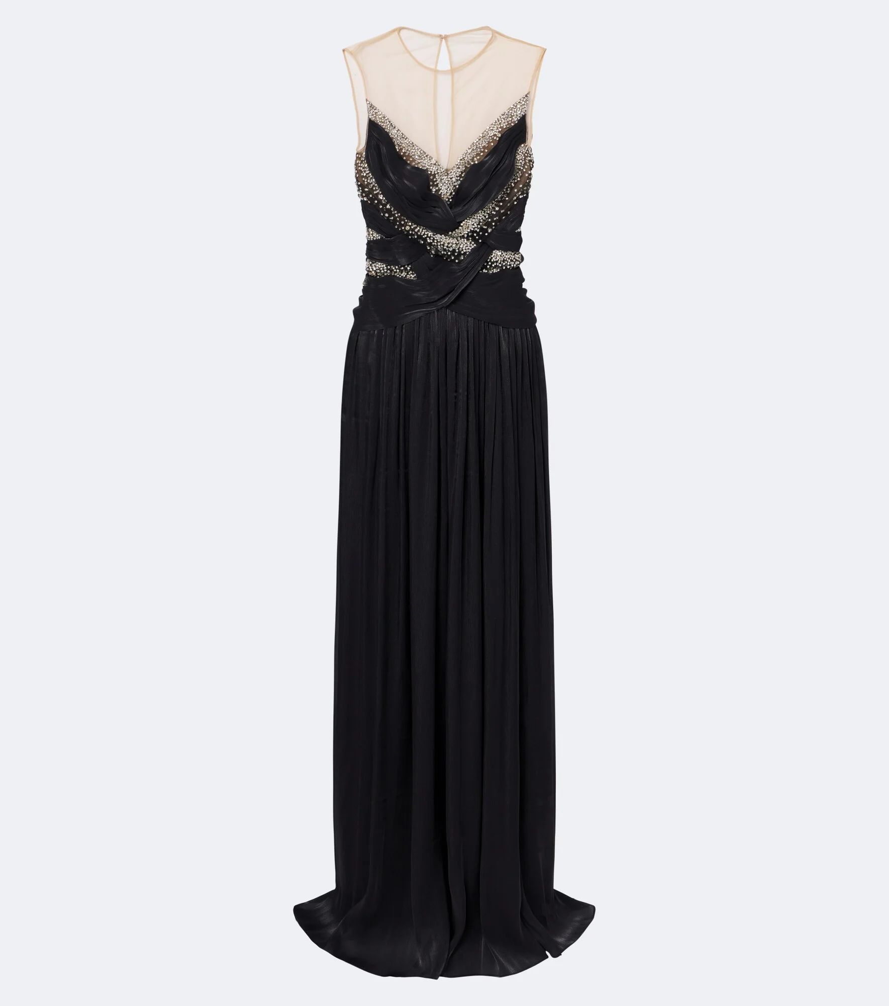 Branka embellished georgette gown - 1