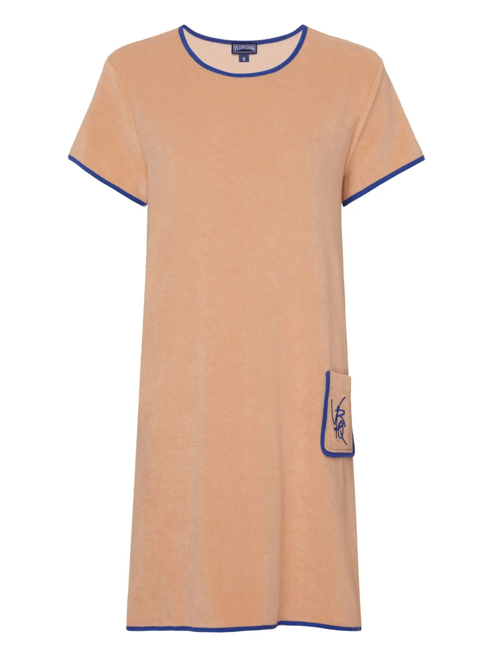 logo-patch pocket midi dress - 1