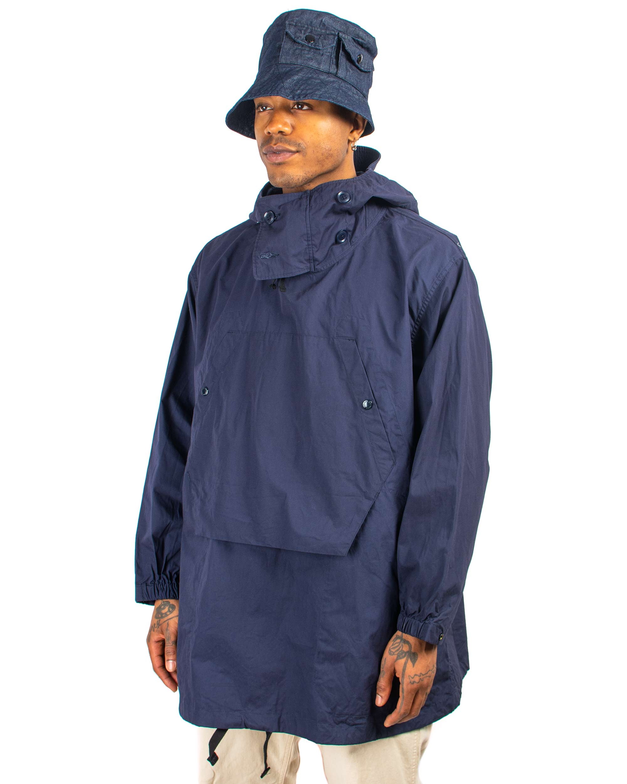 Over Parka Navy Cotton Duracloth Poplin - 4