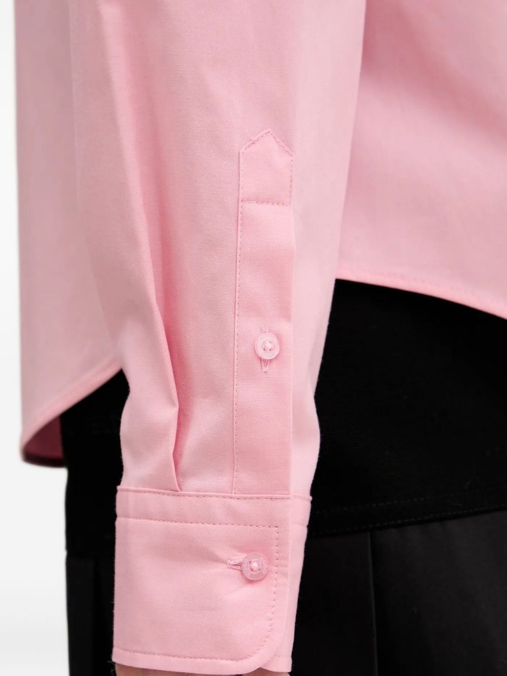 logo-embroidered shirt - 4