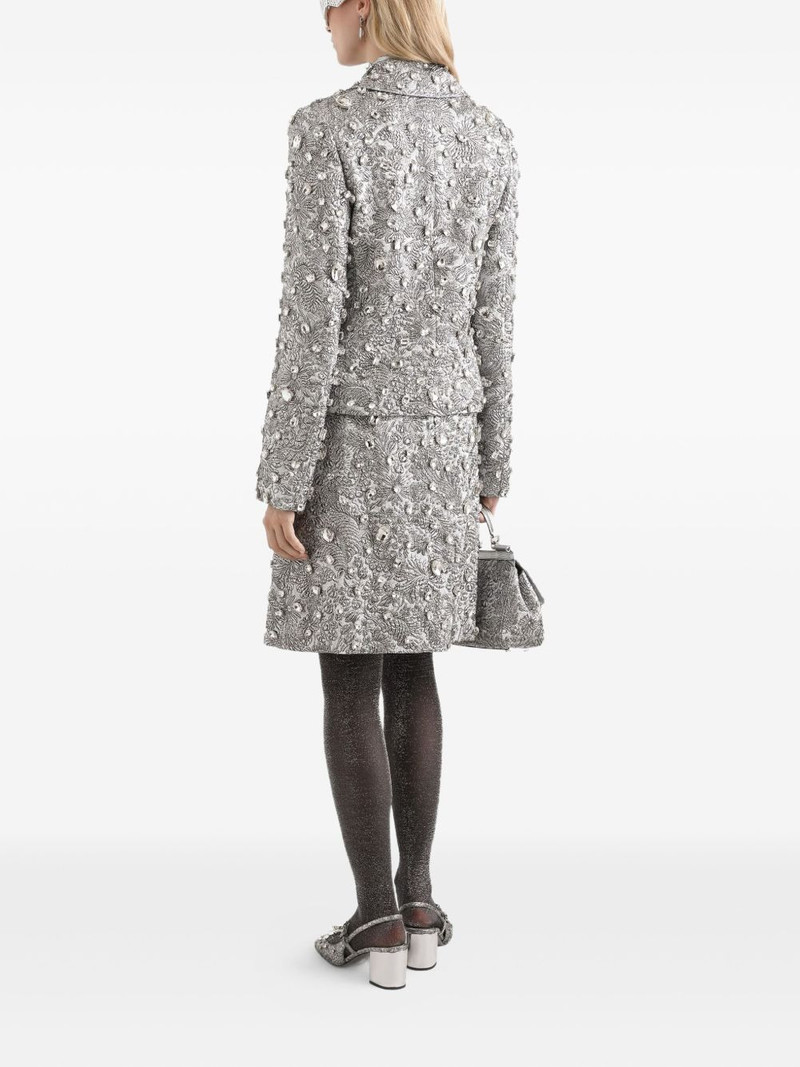 crystal-embellished midi skirt 3