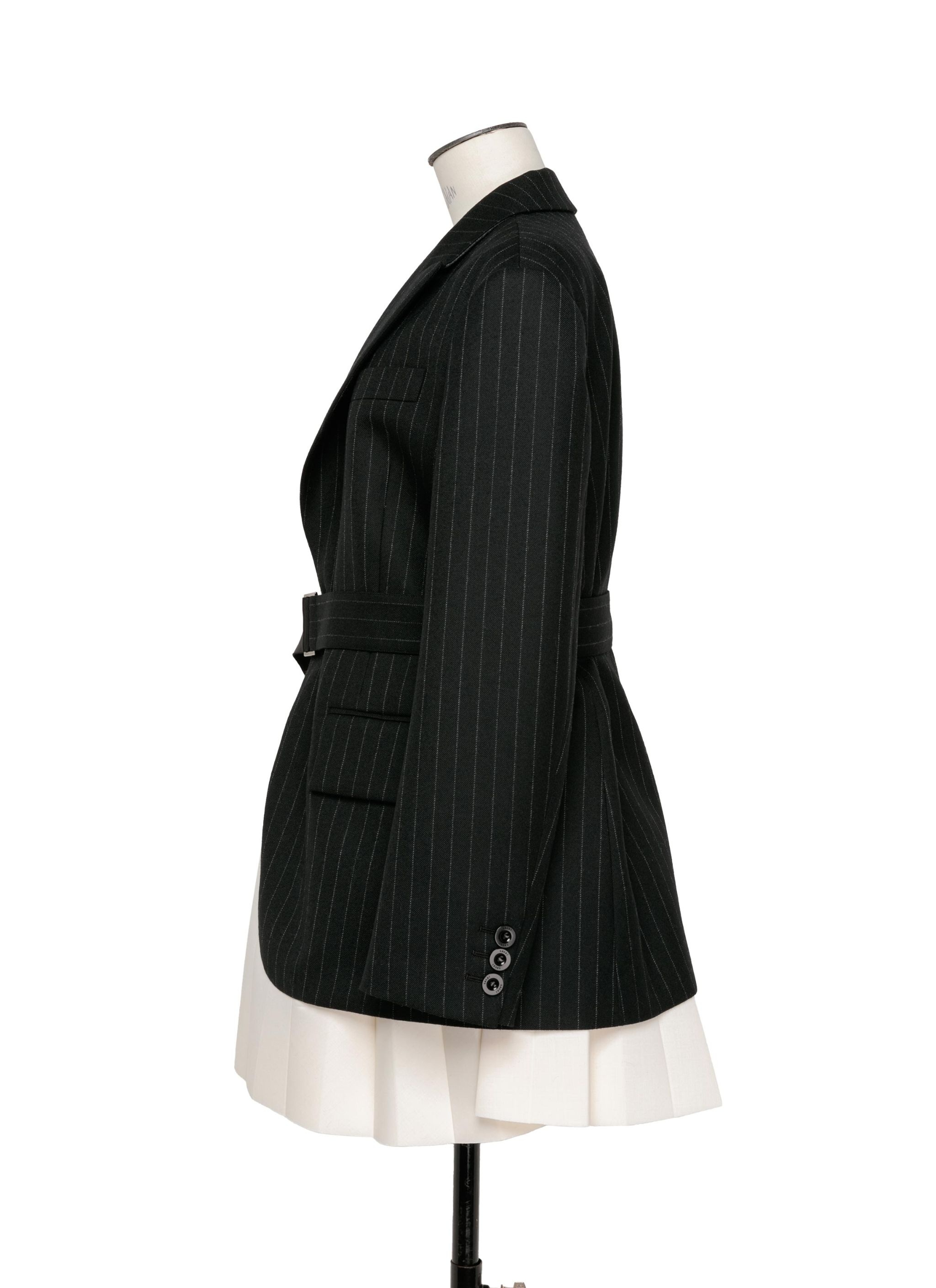 Chalk Stripe x Suiting Bonding Jacket - 2