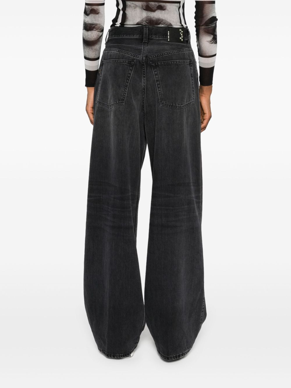 Candy high-rise wide-leg jeans - 4
