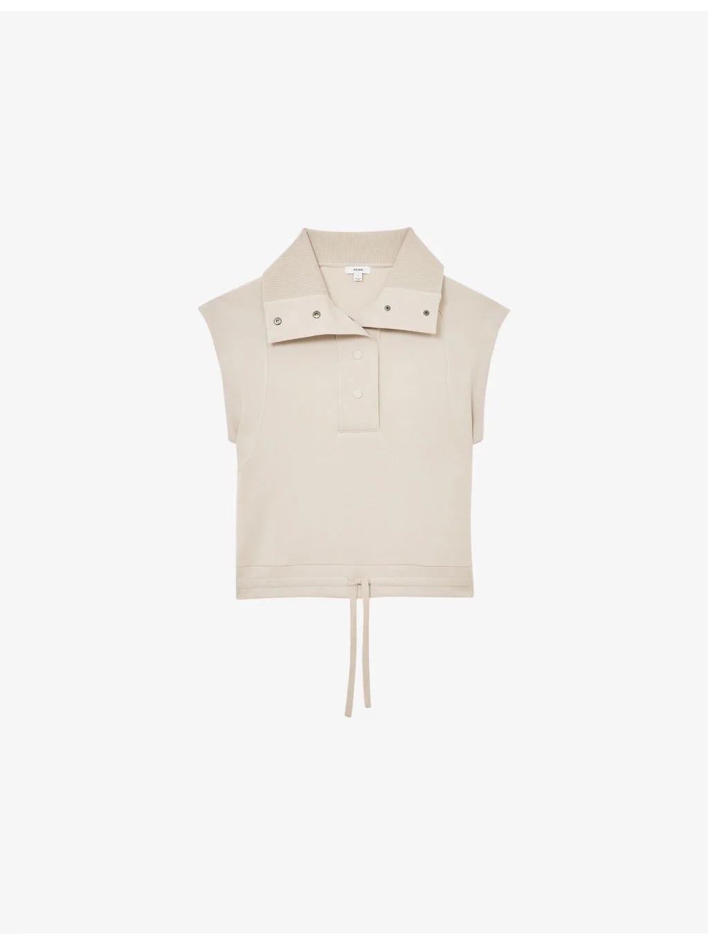 Phoebe Funnel-Neck Jersey Top - 1