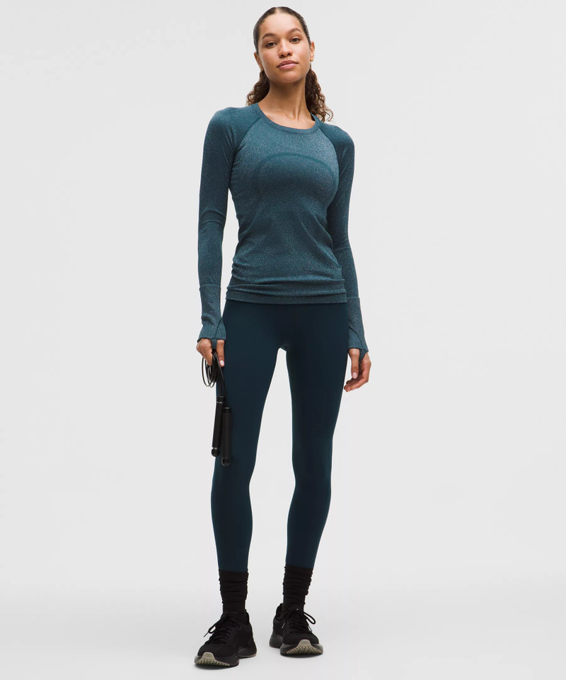 lululemon Swiftly Tech Long-Sleeve Shirt 2.0 Hip Length *Sparkle outlook