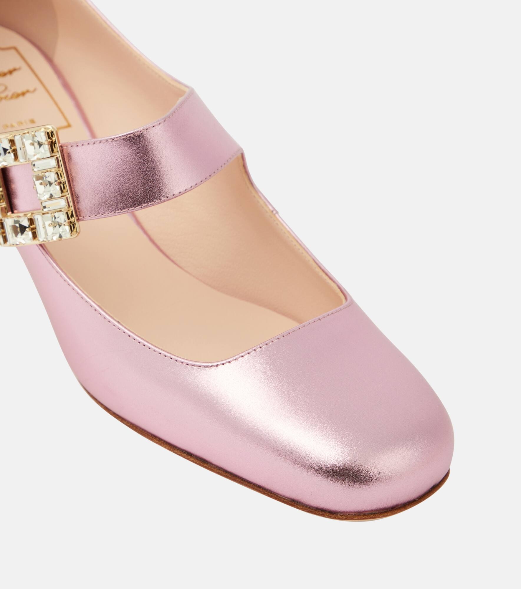 Très Vivier metallic leather Mary Jane pumps - 6