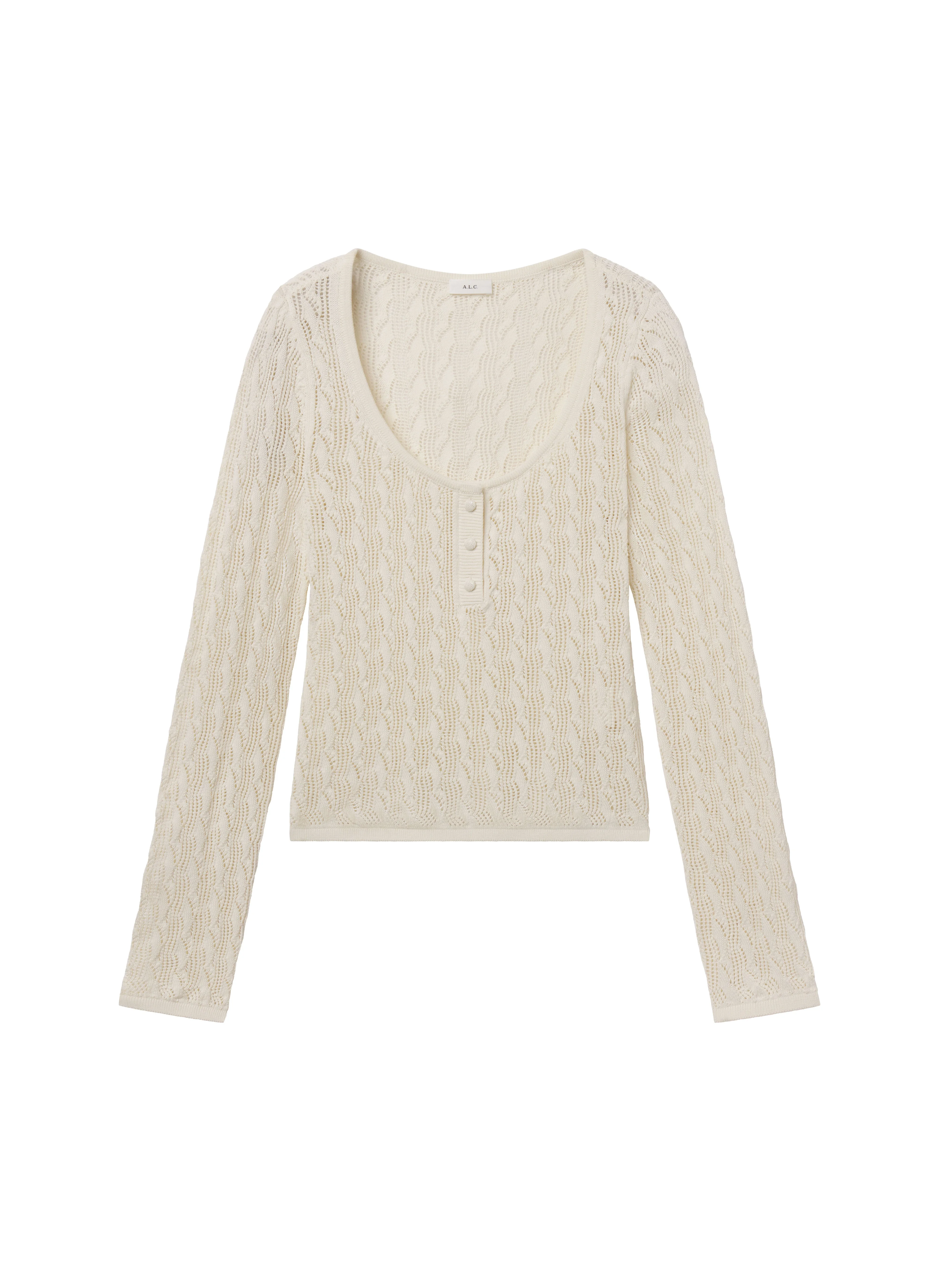 Estelle Silk Cotton Knit Top - 1
