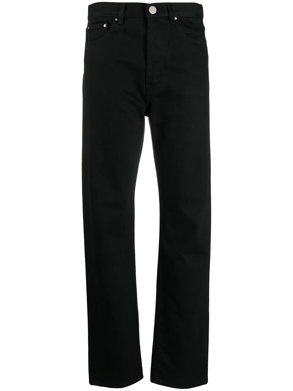 high-waisted straight leg trousers - 1