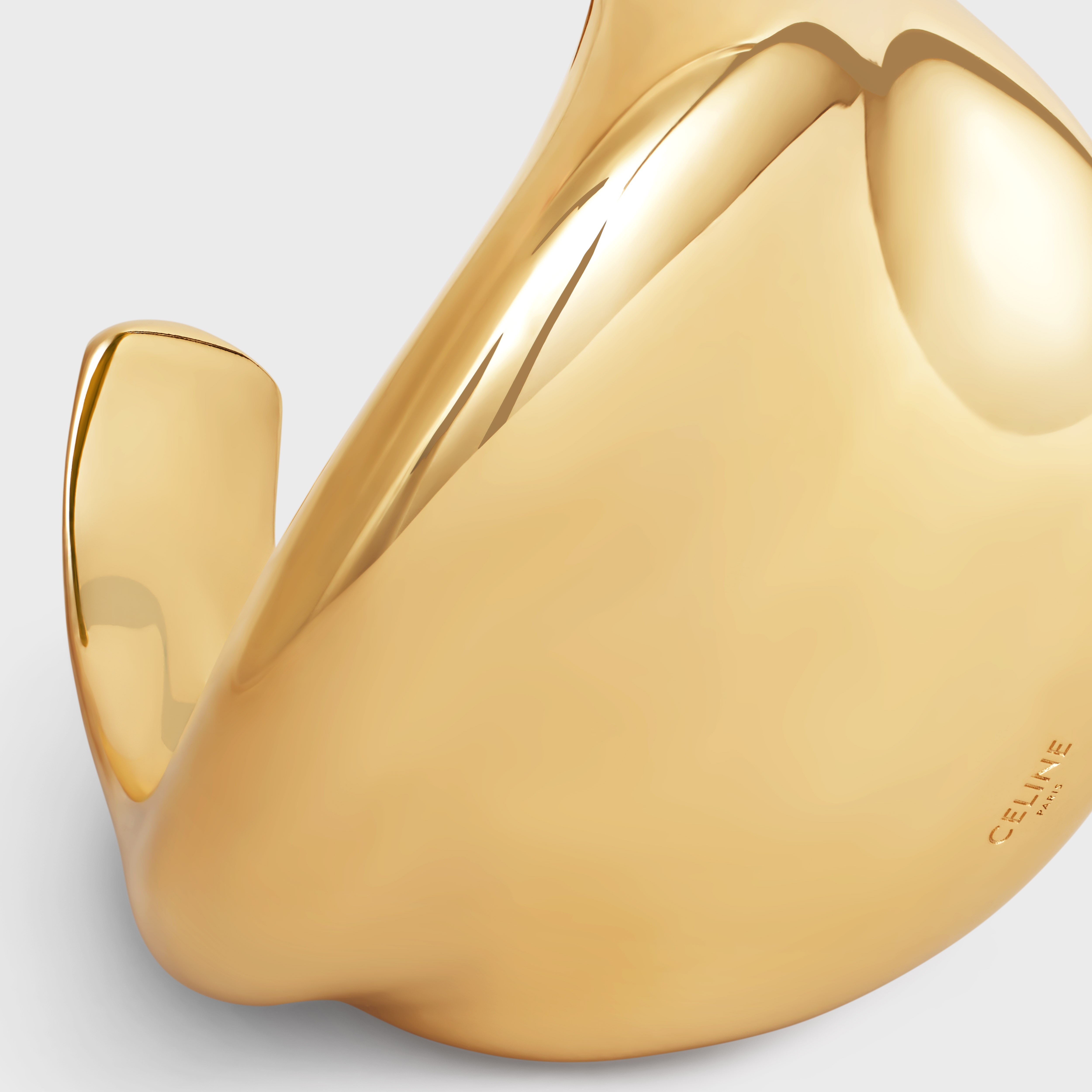 Formes Abstraites Cosmos Cuff in Brass with Gold Finish - 4