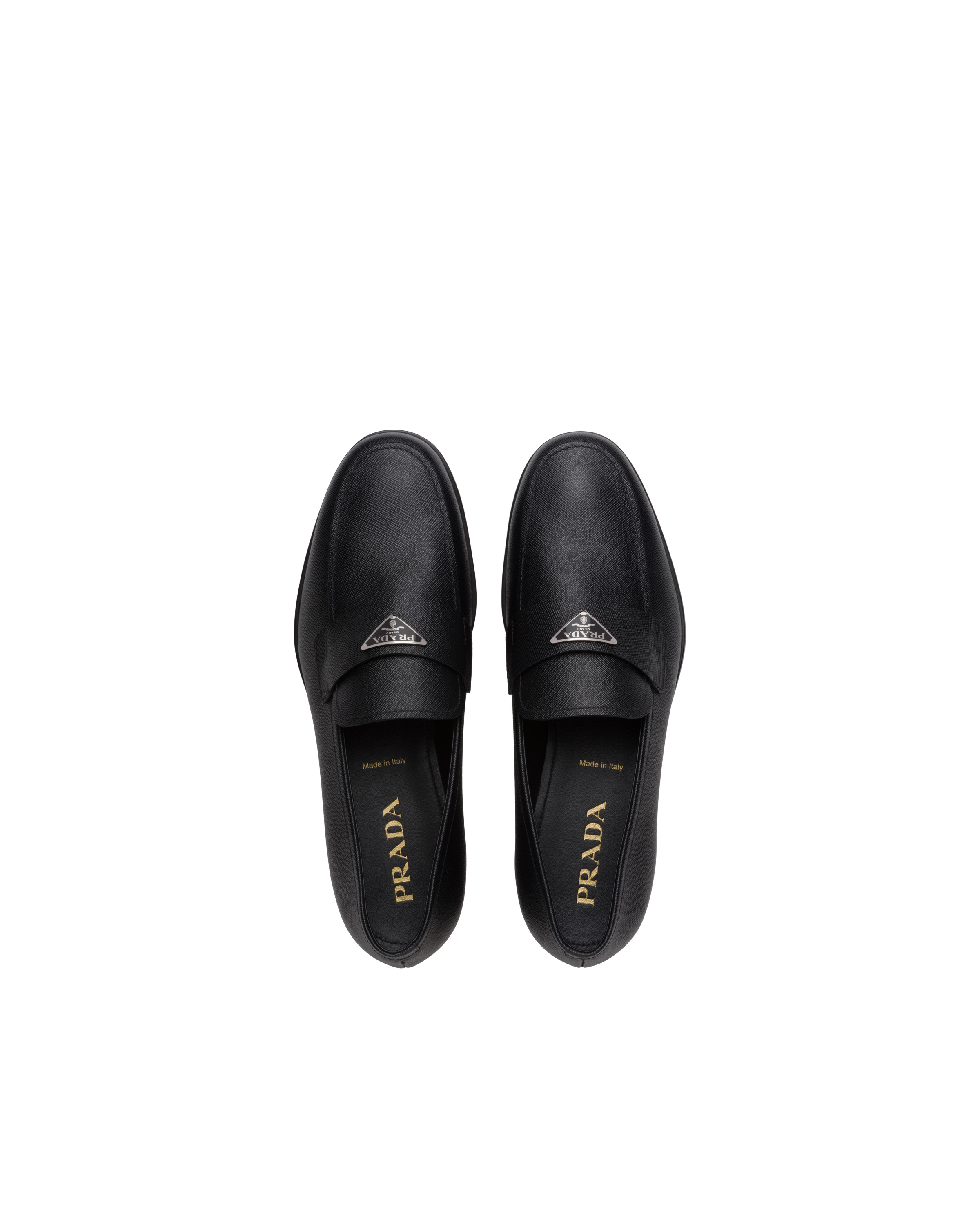 Saffiano leather loafers - 4